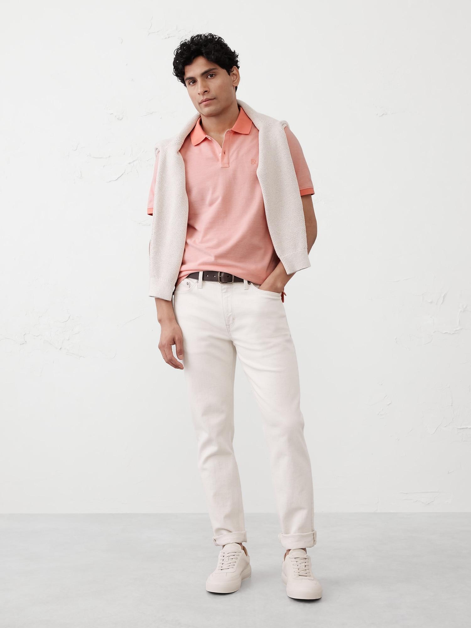 Slim Cotton Pique Polo Product Image