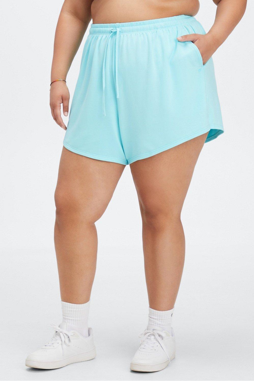 Fabletics Luxe Terry Sweatshort Womens blue Size XS Product Image