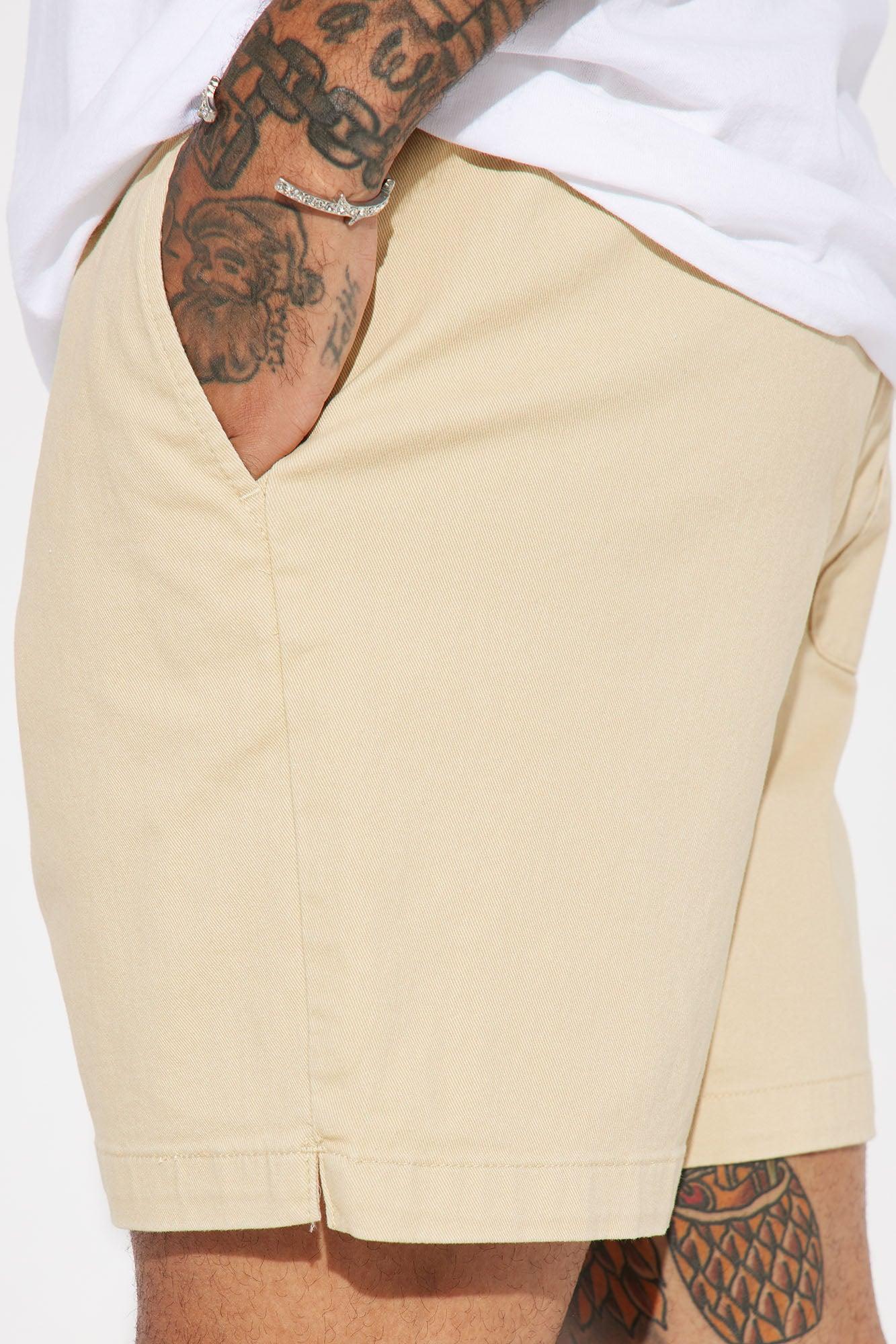 Twill Volley Shorts - Khaki Product Image