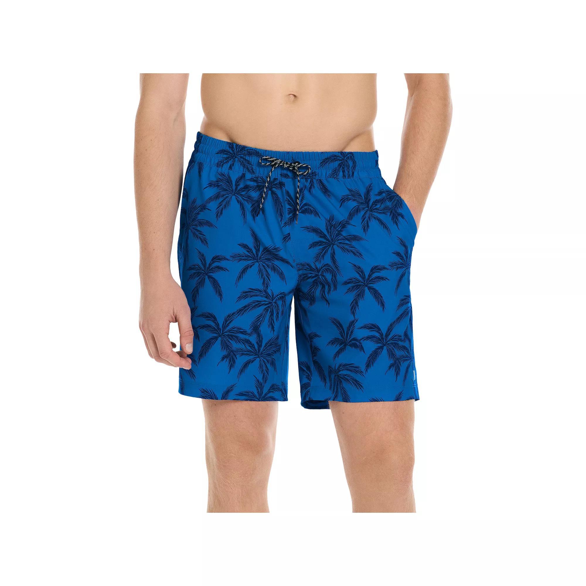 Men's Hurley 7.5" Printed Swim Trunks, Size: XL, Blue Heroic Product Image