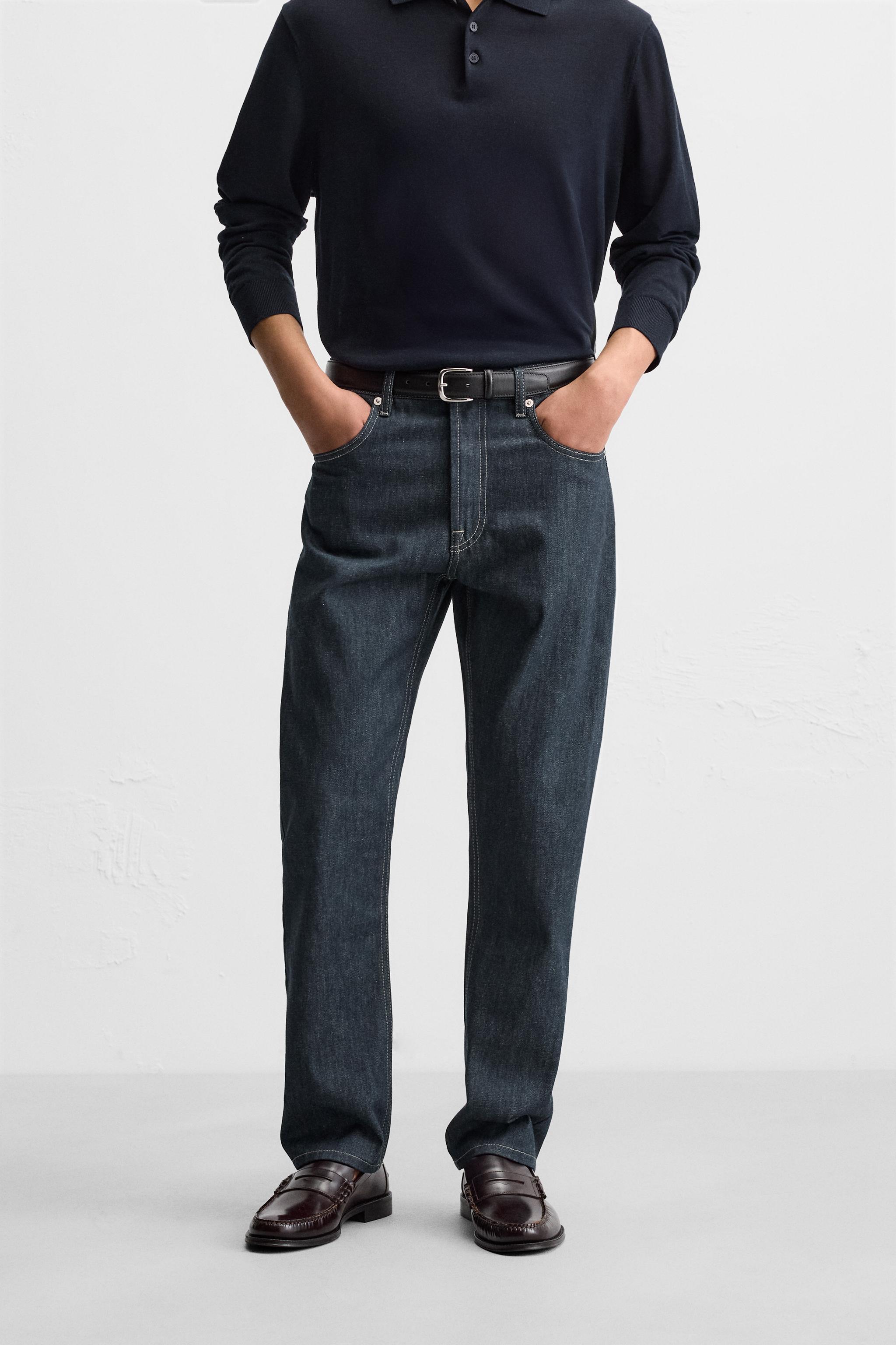 STRAIGHT LEG ANKLE FIT JEANS Product Image