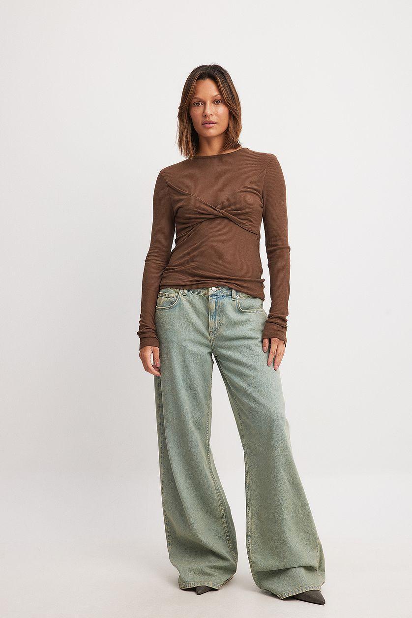 Front Twist Rib Top Product Image