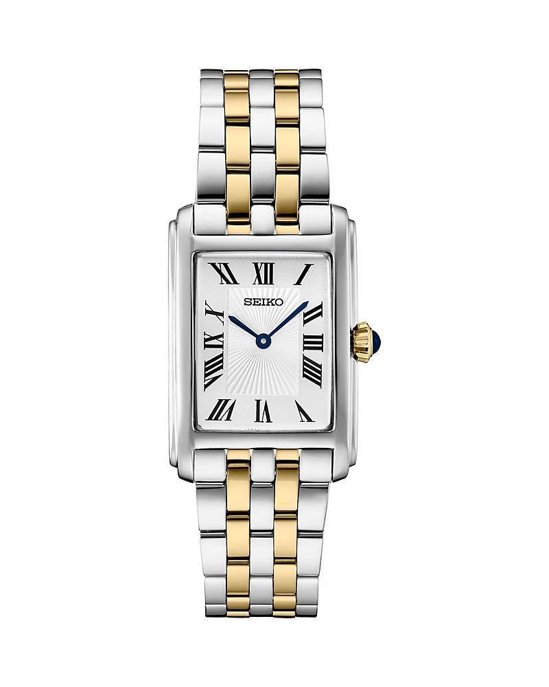 Seiko Womens Essentials White Dial Stainless Steel Watch Silver Product Image