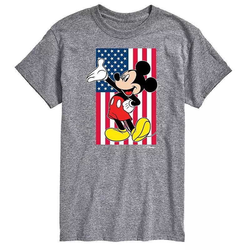 Disney's Mickey Mouse Men's Americana Flag Graphic Tee, Size: XXL, Black Product Image