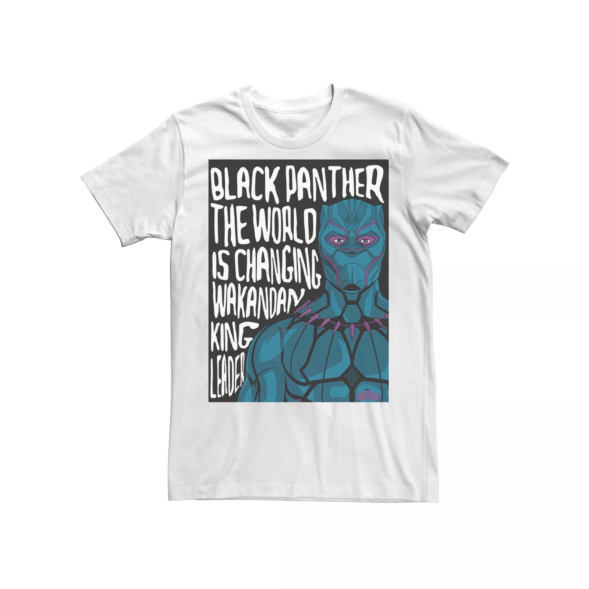 Men's Marvel Black Panther Changing World Graphic Tee, Size: Large, White Product Image