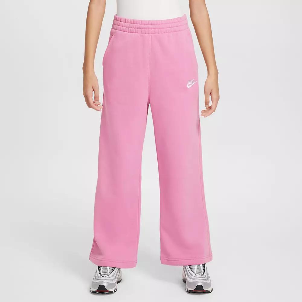 Unisex Nike Sportswear Club Fleece Girls Wide-Leg Pants | FZ6774-063 Product Image