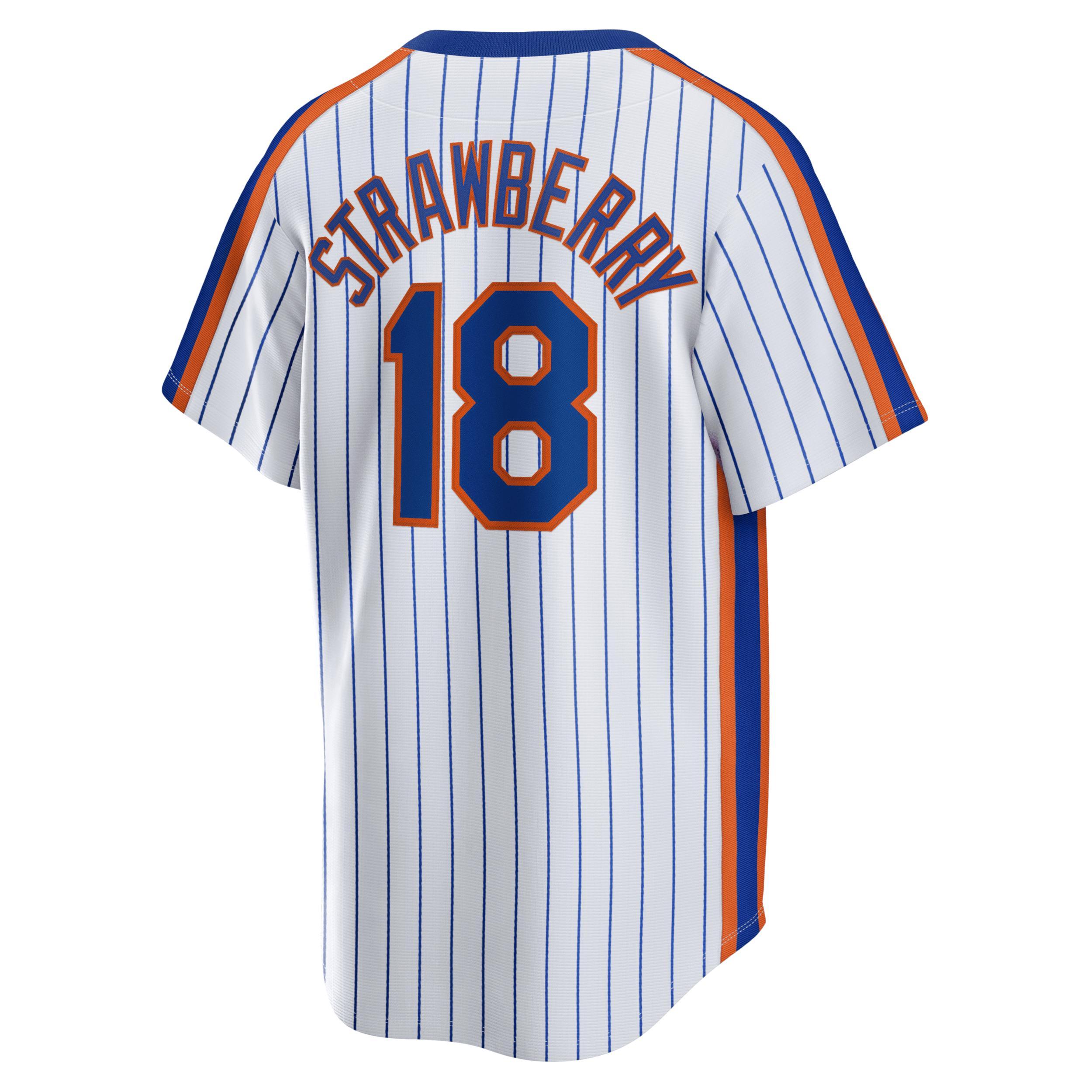 Nike Mens MLB New York Mets (Darryl Strawberry) Cooperstown Baseball Jersey Product Image