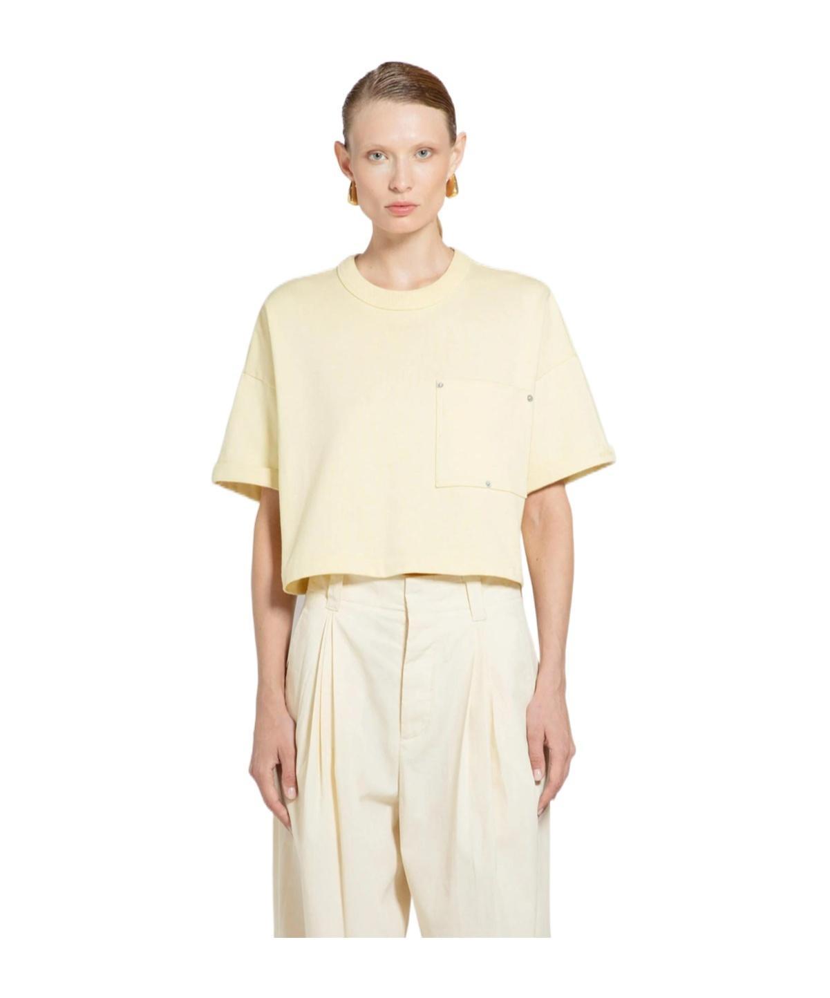 BOTTEGA VENETA Chalk Cotton T-shirt Product Image