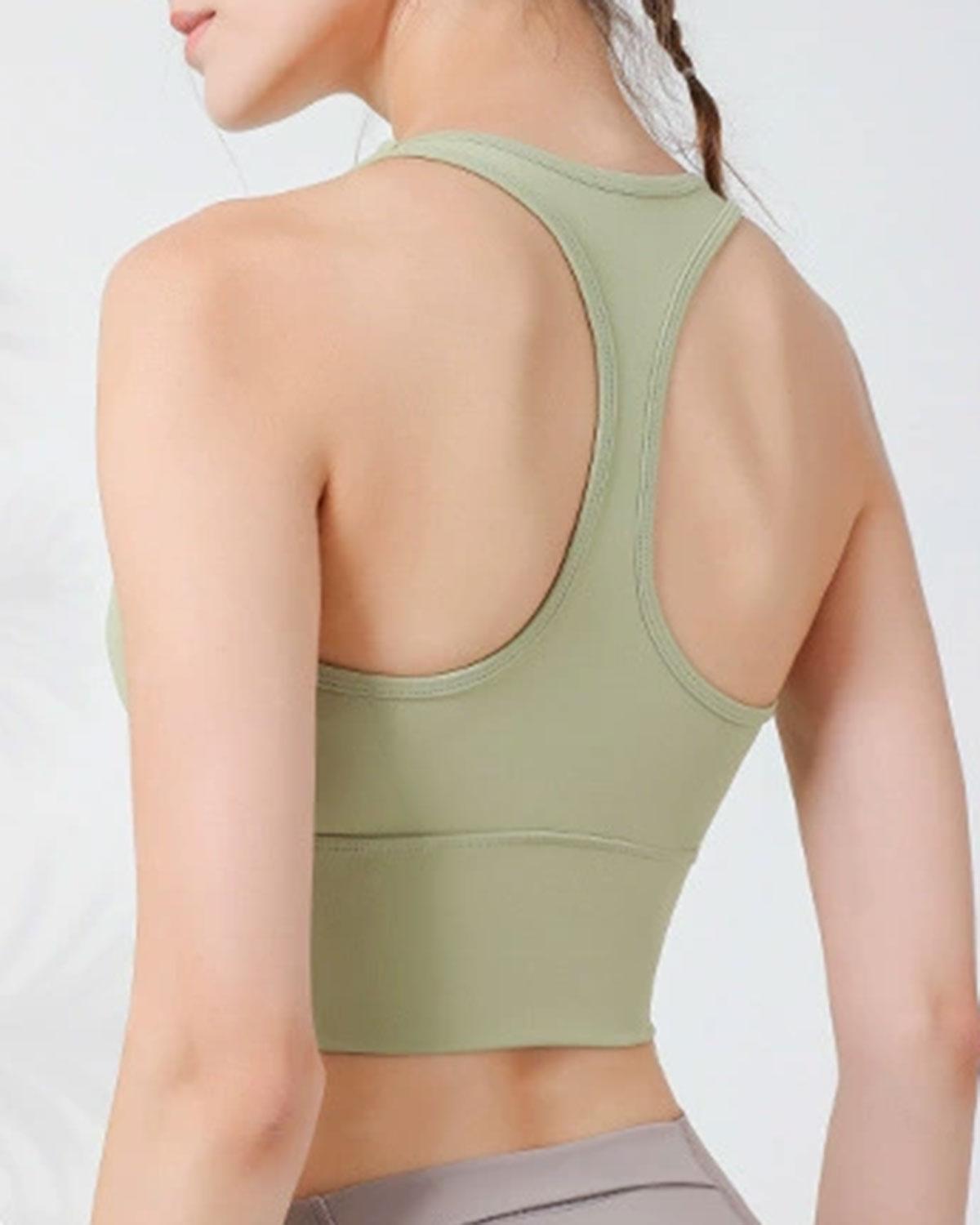 Green I-back Yoga Tank Top - Light Support Product Image