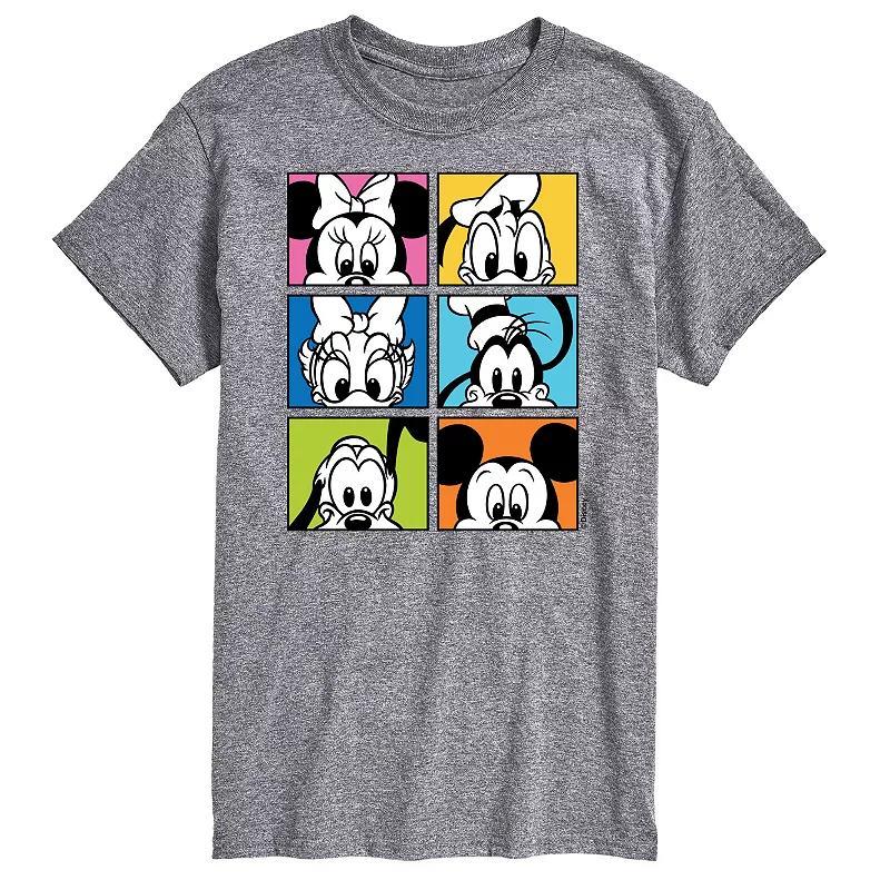 Disney's Mickey Mouse Men's Friends Grid Graphic Tee,  Product Image