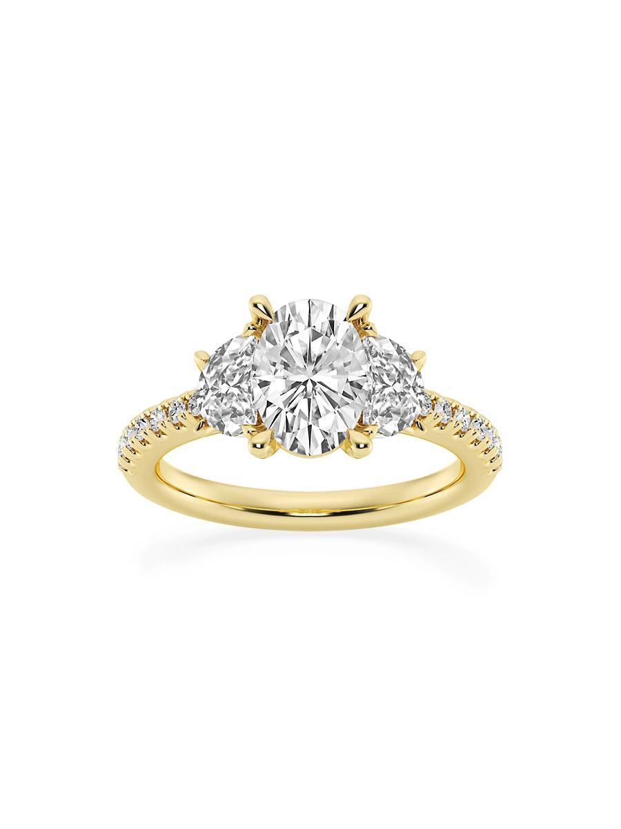 Womens 14K Yellow Gold & Oval Lab-Grown Diamond Ring/2.75-7.00 TCW Product Image