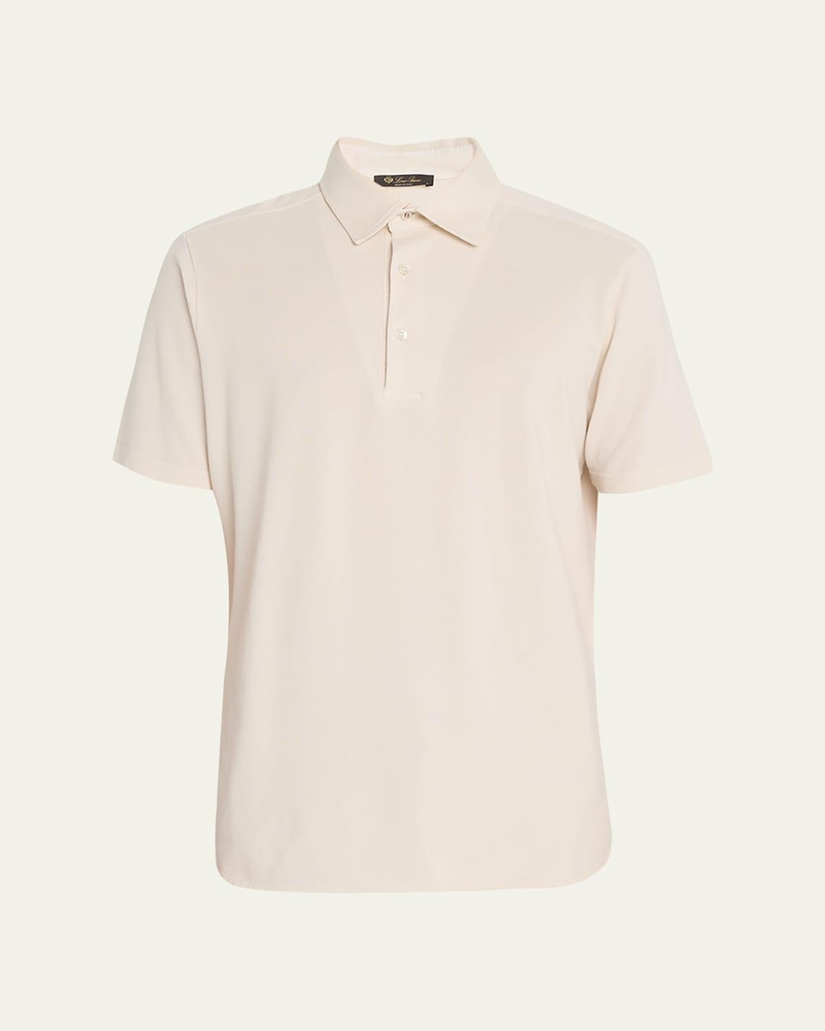 Men's Cotton Pique Polo Shirt Product Image