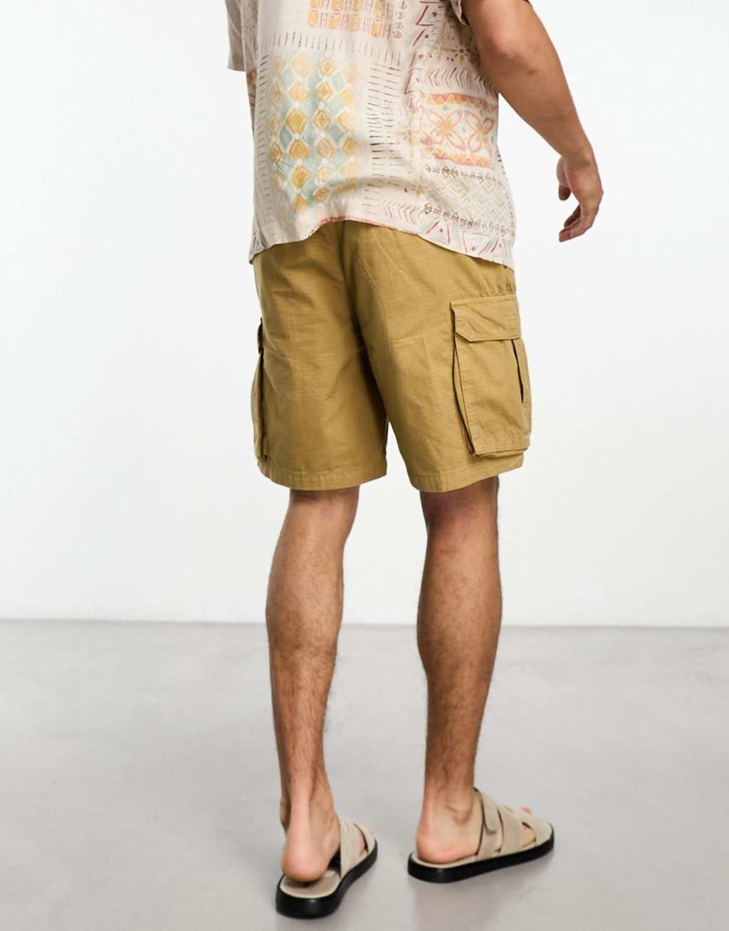 PacSun Marc longline cargo shorts in tan  Product Image