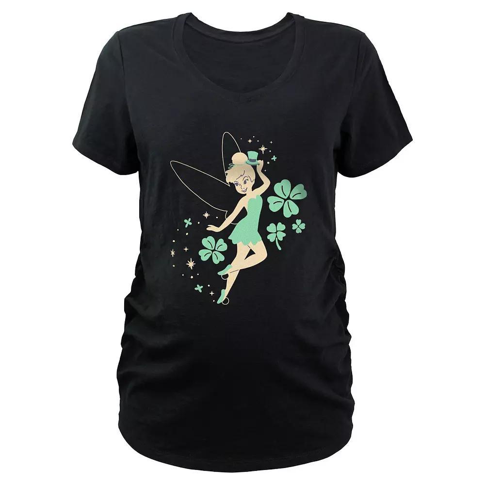 Disney's Tinker Bell Lucky Fairy Maternity Graphic Tee, Women's,  Product Image