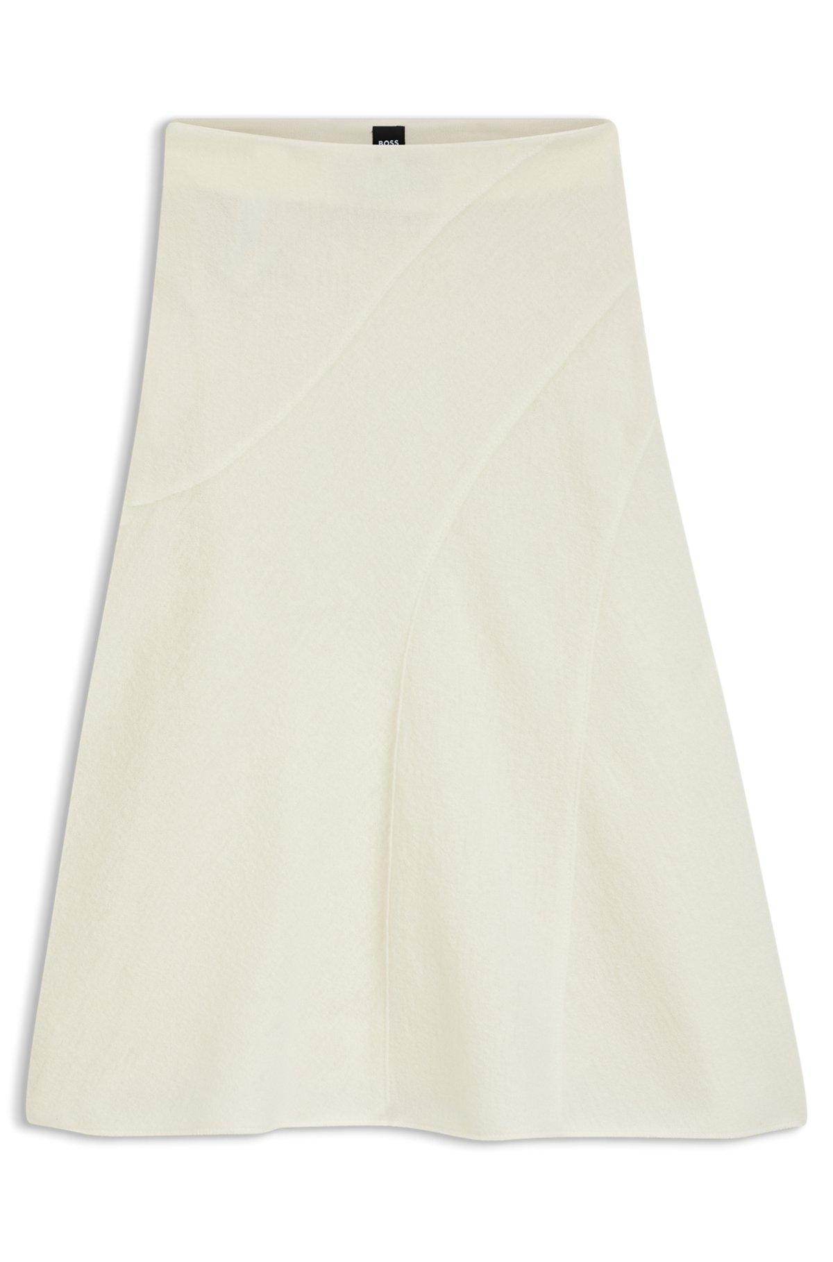 A-line skirt in boiled wool Product Image
