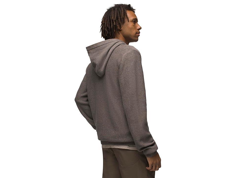 Prana North Loop Hooded Sweater Slim Fit (Weathered Blue Melange) Men's Clothing Product Image