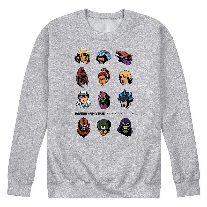 Men's He-Man Masters of the Universe Fleece Sweatshirt, Size: Medium, Athletic Grey Product Image