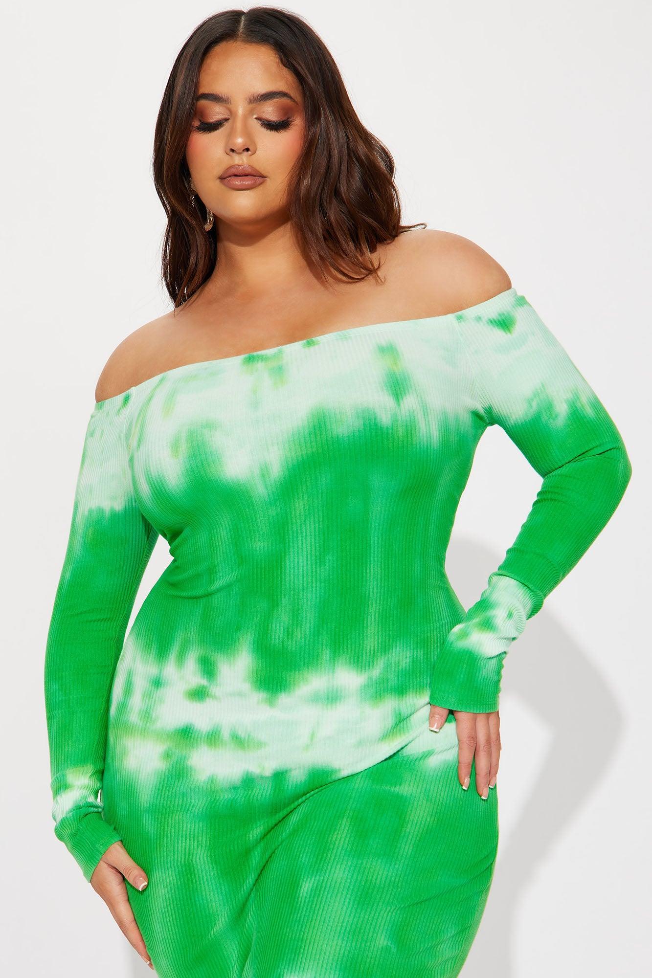 Eccentric Bizarre Maxi Dress - Lime Product Image