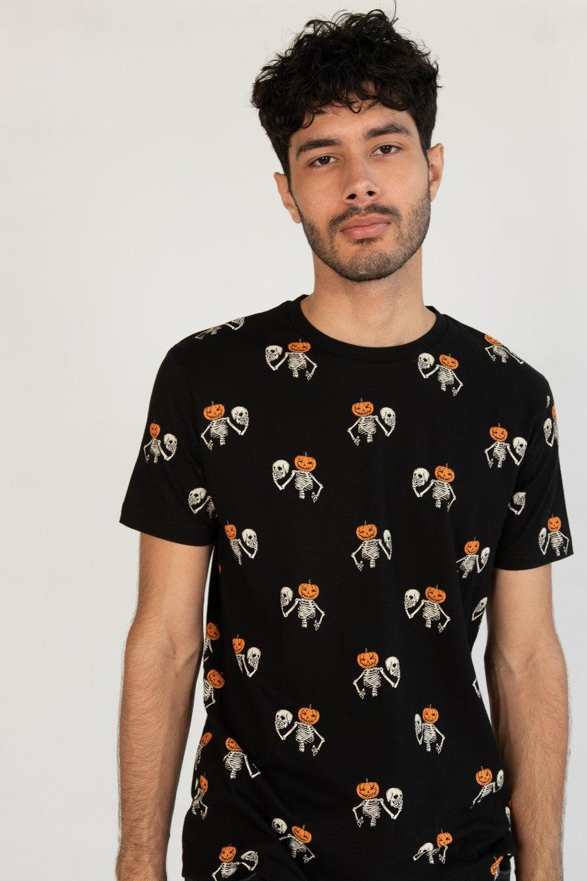 Pumpkin Head Skeleton Tee Product Image