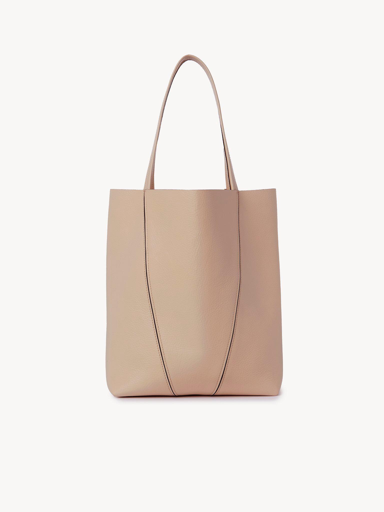 Chloé Spin tote bag in grained leather Product Image