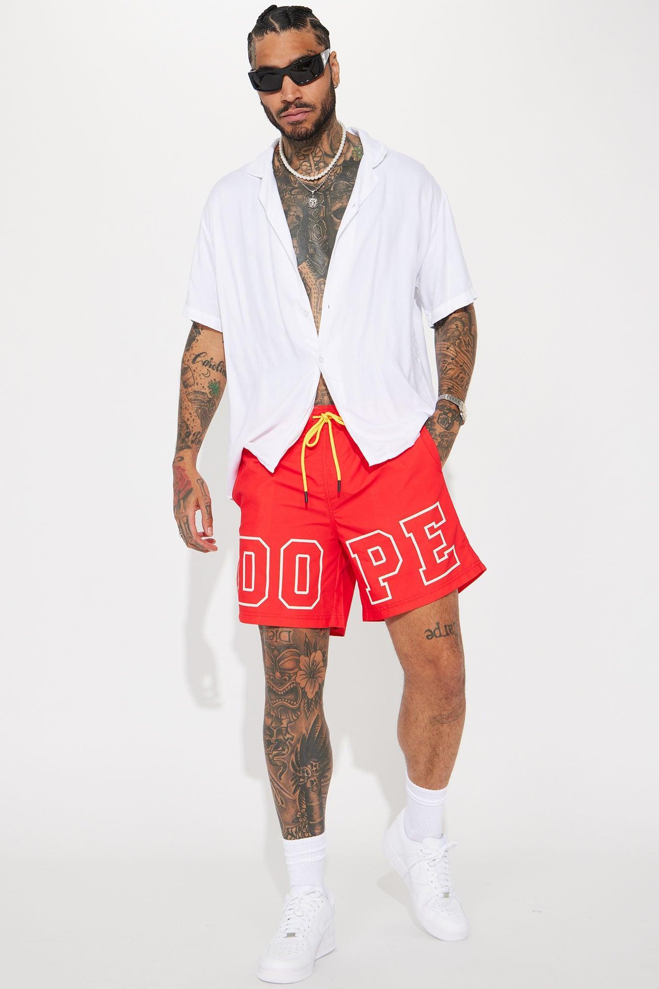 It's Dope Swim Trunk - Red Product Image