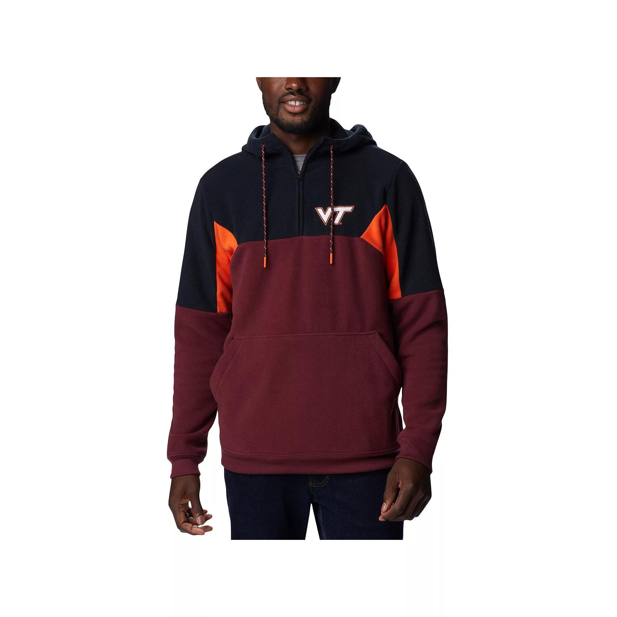 Mens Columbia Maroon Virginia Tech Hokies Lodge Quarter-Zip Hoodie Product Image