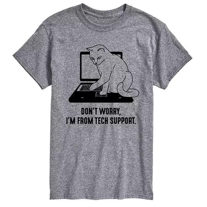 Big & Tall I'm From Tech Support Tee, Men's,  Product Image