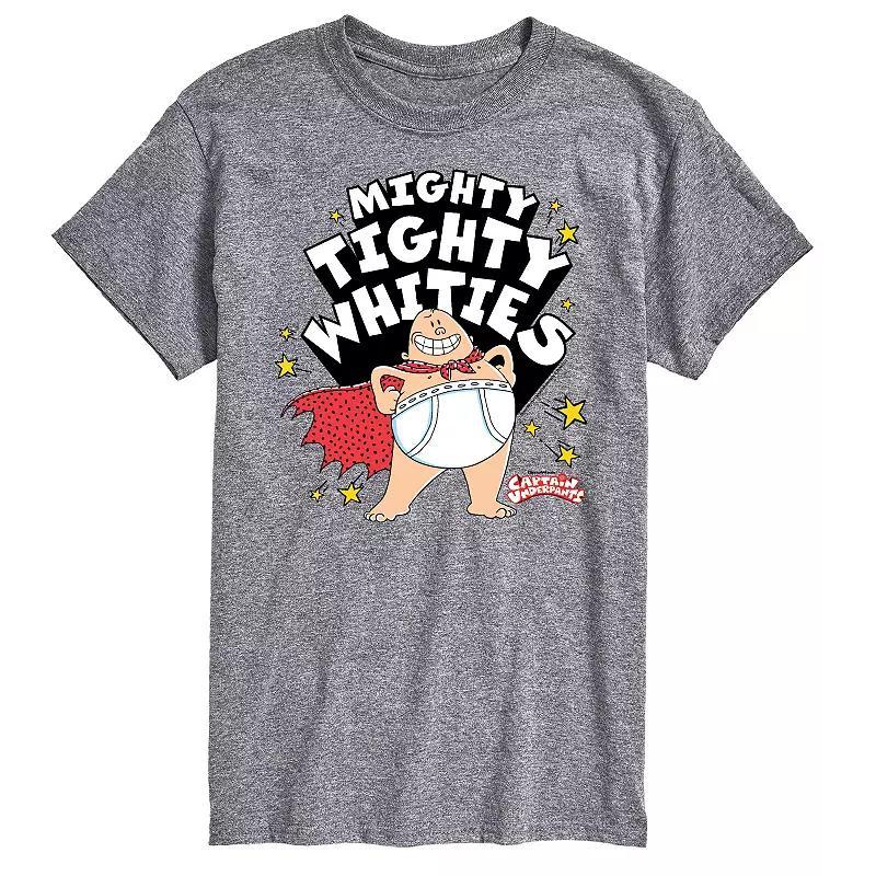 Big & Tall Captain Underpants Tighty Whities Graphic Tee, Men's, Size: 4XL Tall, Gray Product Image