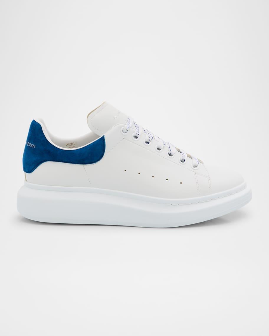 Men's Larry Leather and Velour Low-Top Sneakers Product Image