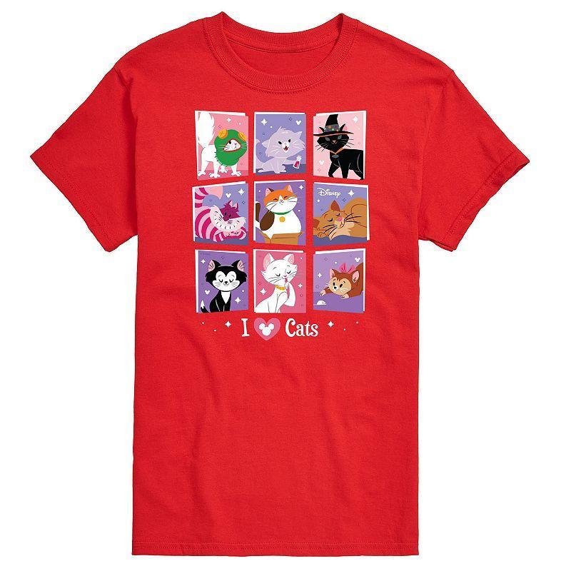 Disneys Cats & Dogs Big & Tall Assorted Cats Graphic Tee, Mens Product Image