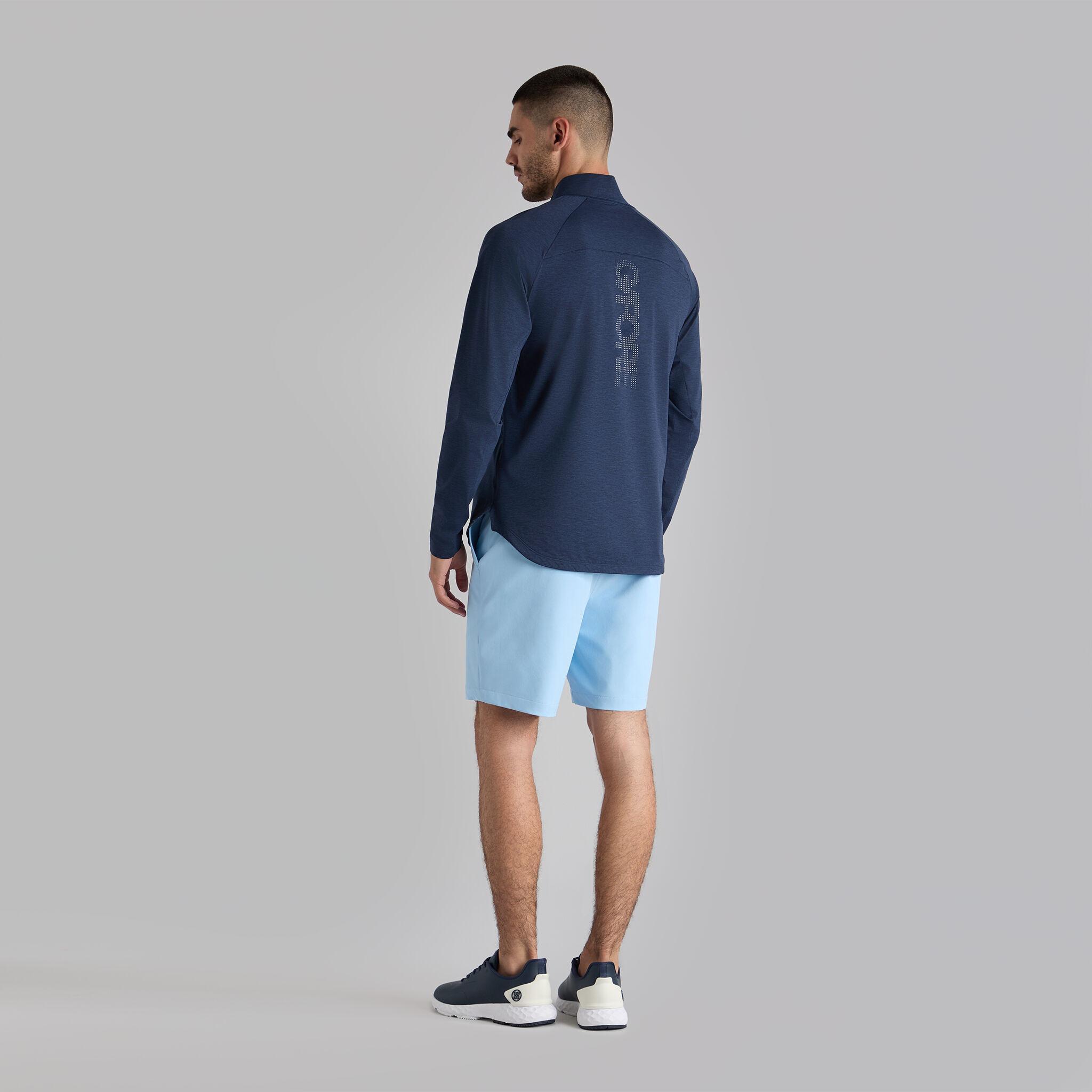 TECH MÉLANGE RAGLAN QUARTER ZIP PULLOVER Product Image