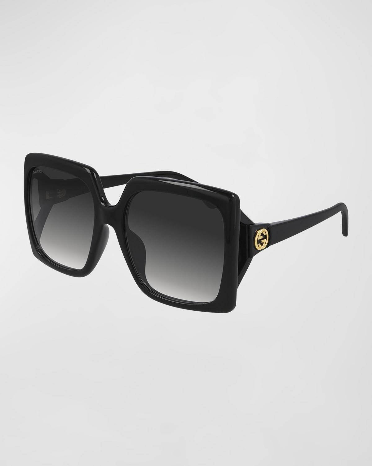 Gucci Womens Gg0876sa Rectangular 59mm Sunglasses Product Image