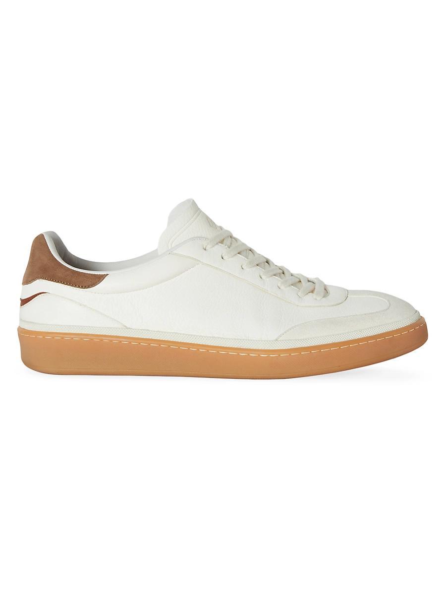 Mens Tennis Leather Sneakers Product Image