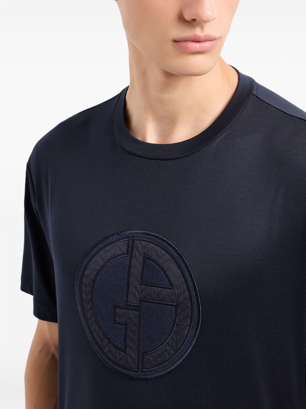 logo-appliqué cotton T-shirt Product Image