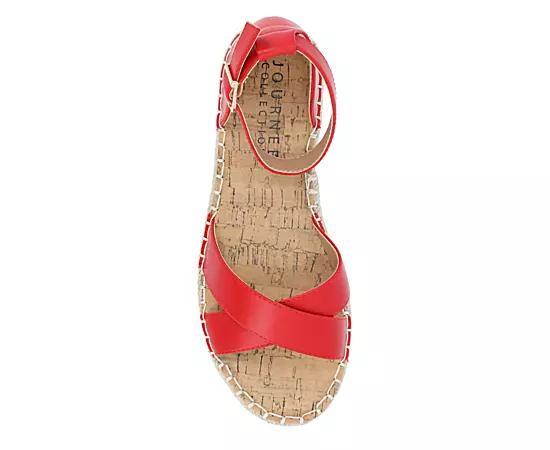 Journee Lyddia Women's Sandals, Size: 8, Red Product Image