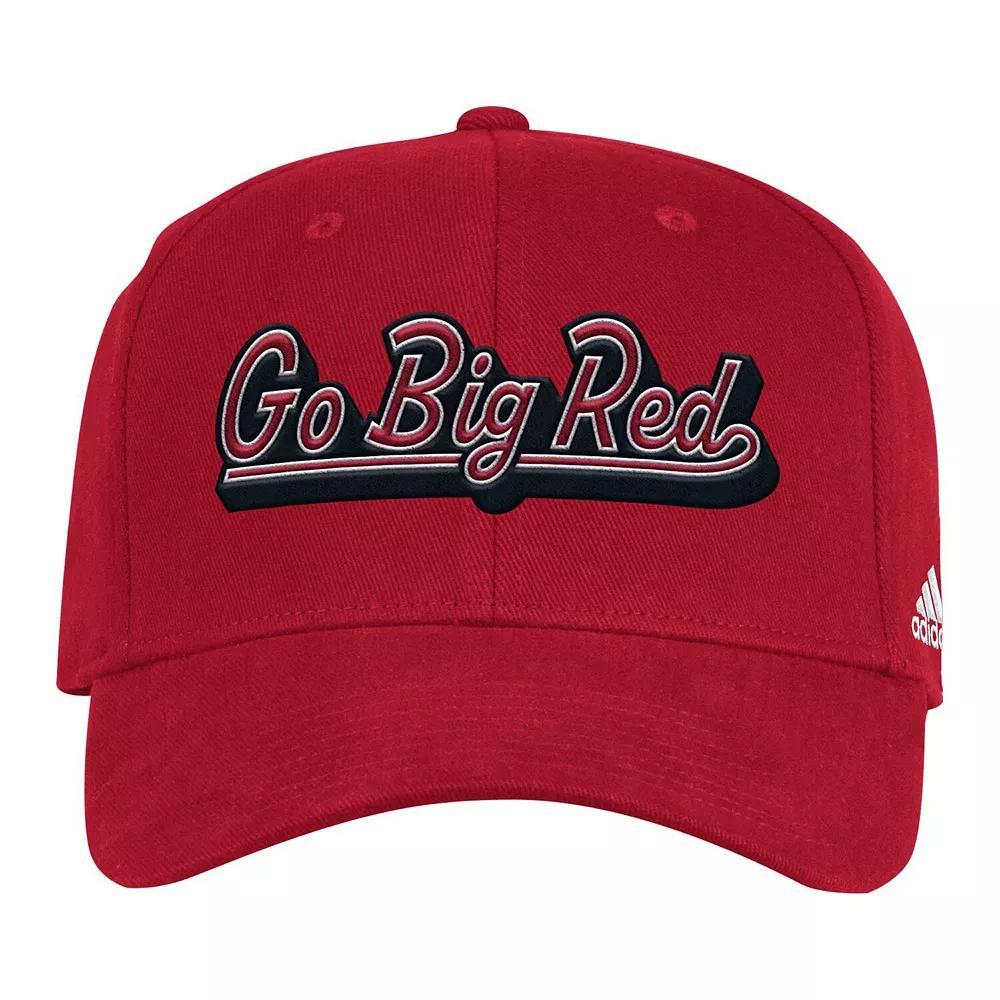 Men's adidas Scarlet Nebraska Huskers Chant Flex Hat,  Product Image