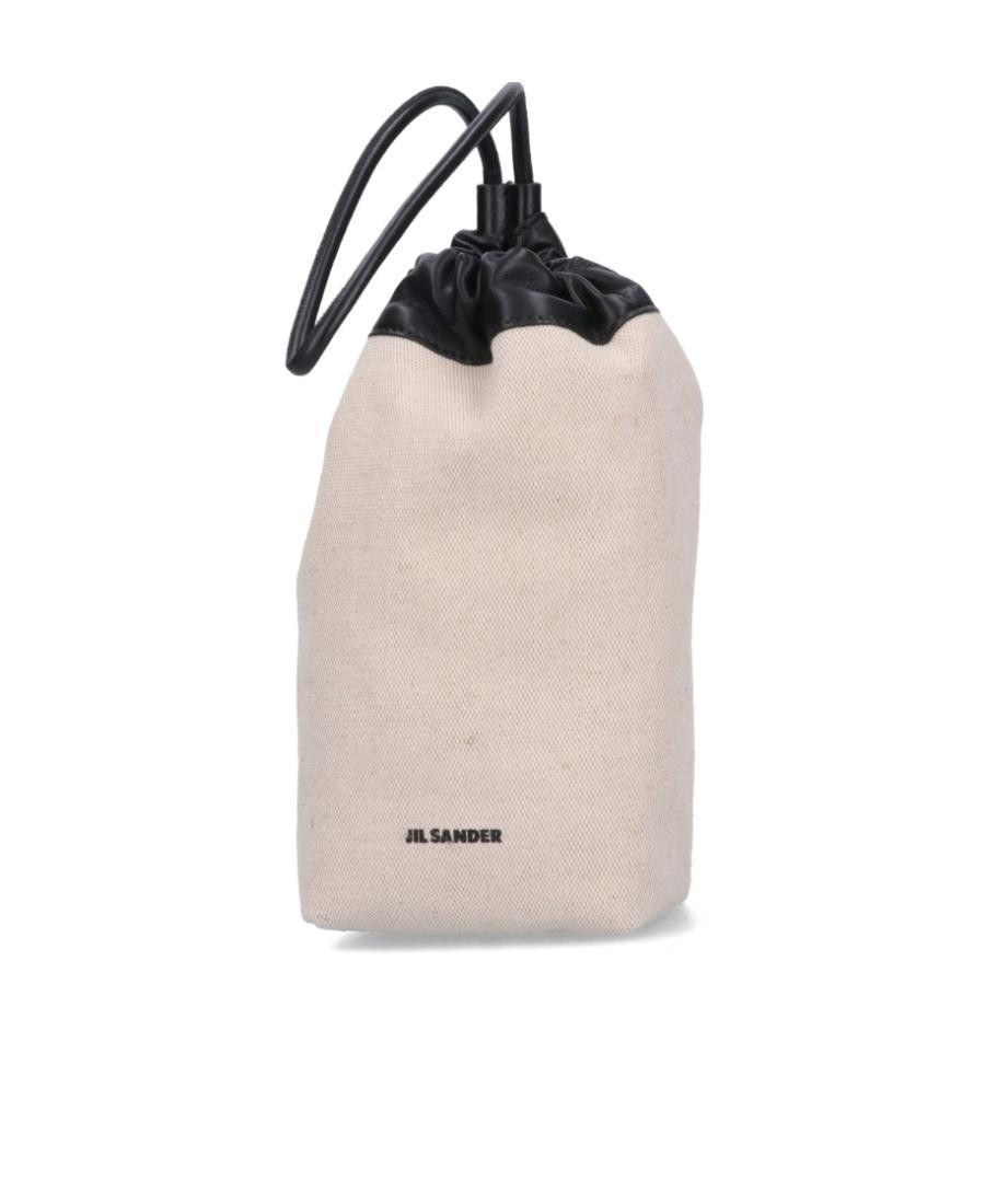 JIL SANDER Logo-print Mini Bag In White Product Image