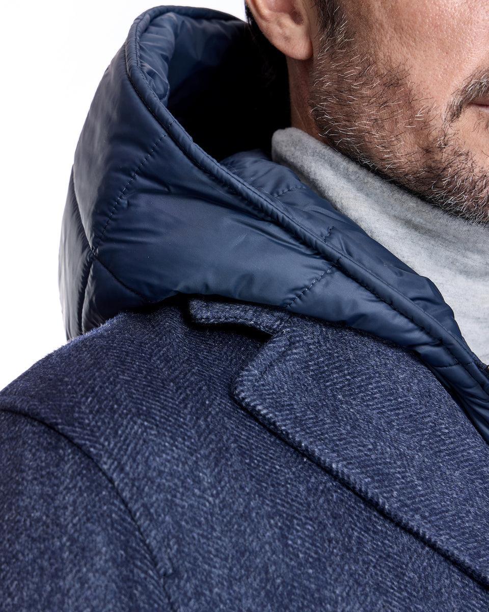 Men's Hooded Wool Jacket Product Image