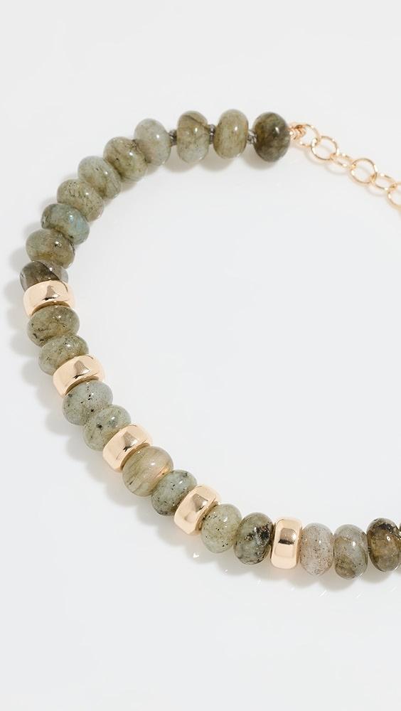 Zoe Chicco 14k Gold and Labradorite Bracelet | Shopbop Product Image