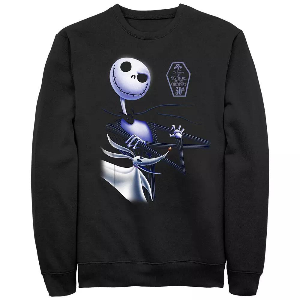 Disney's The Nightmare Before Christmas 30th Men's Graphic Fleece, Size: Medium, Black Product Image