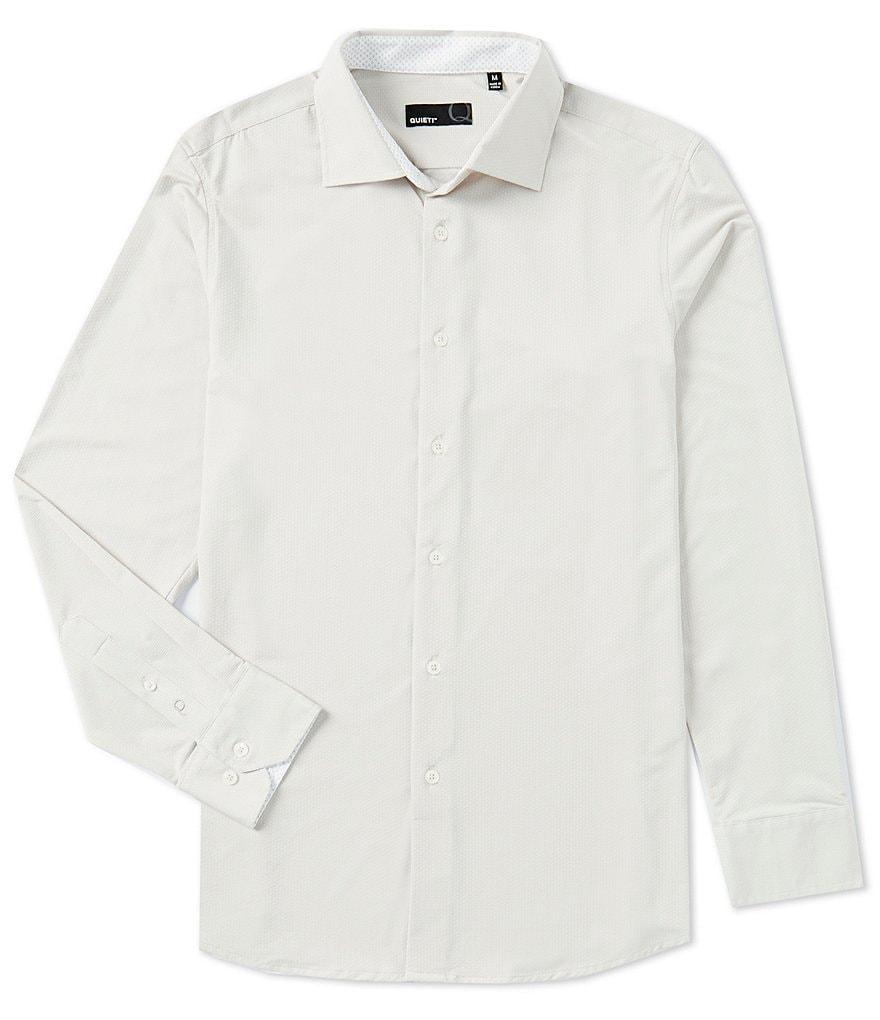 Quieti Stretch Solid Dobby Long Sleeve Woven Shirt Product Image