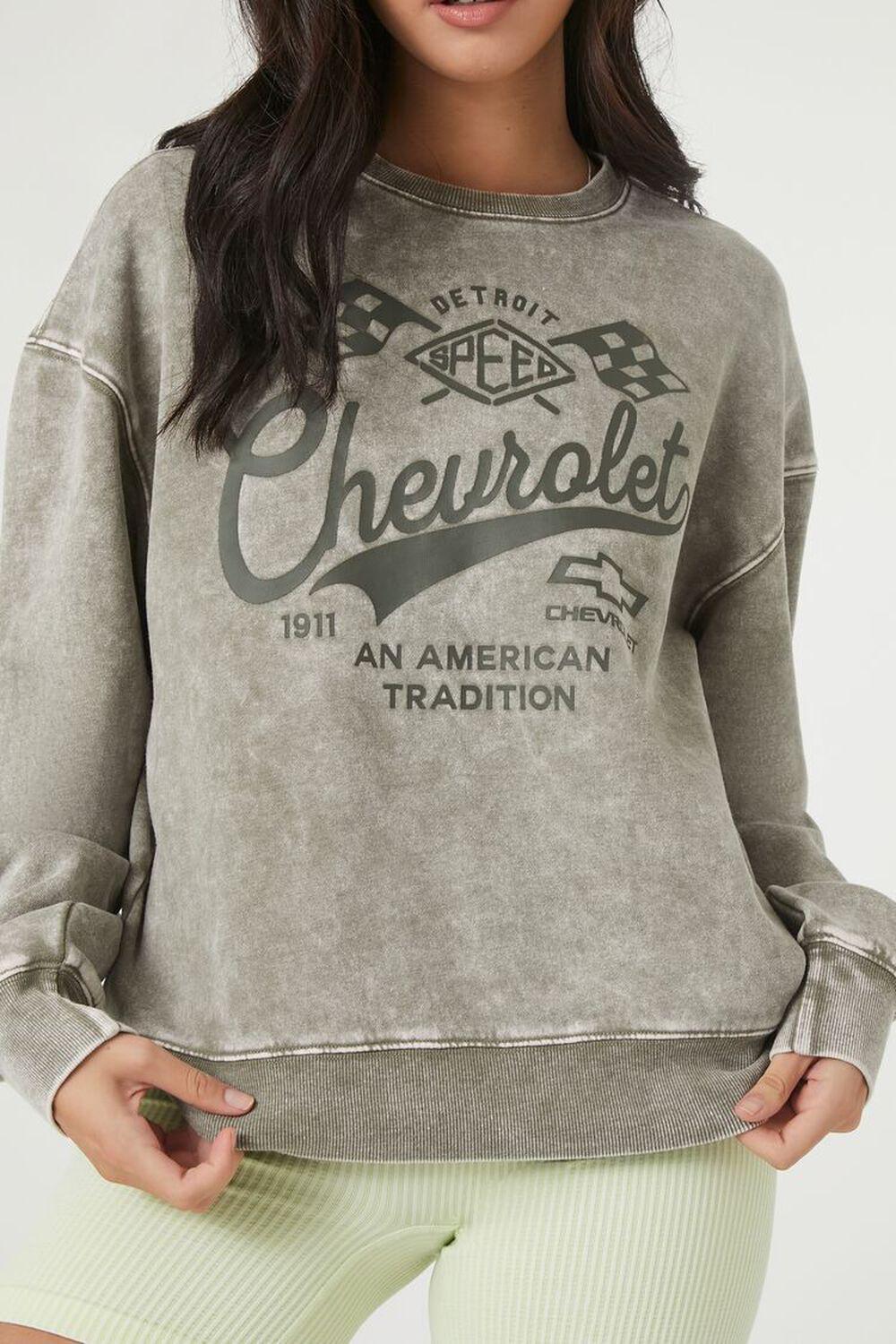 Fleece Chevrolet Graphic Pullover | Forever 21 Product Image