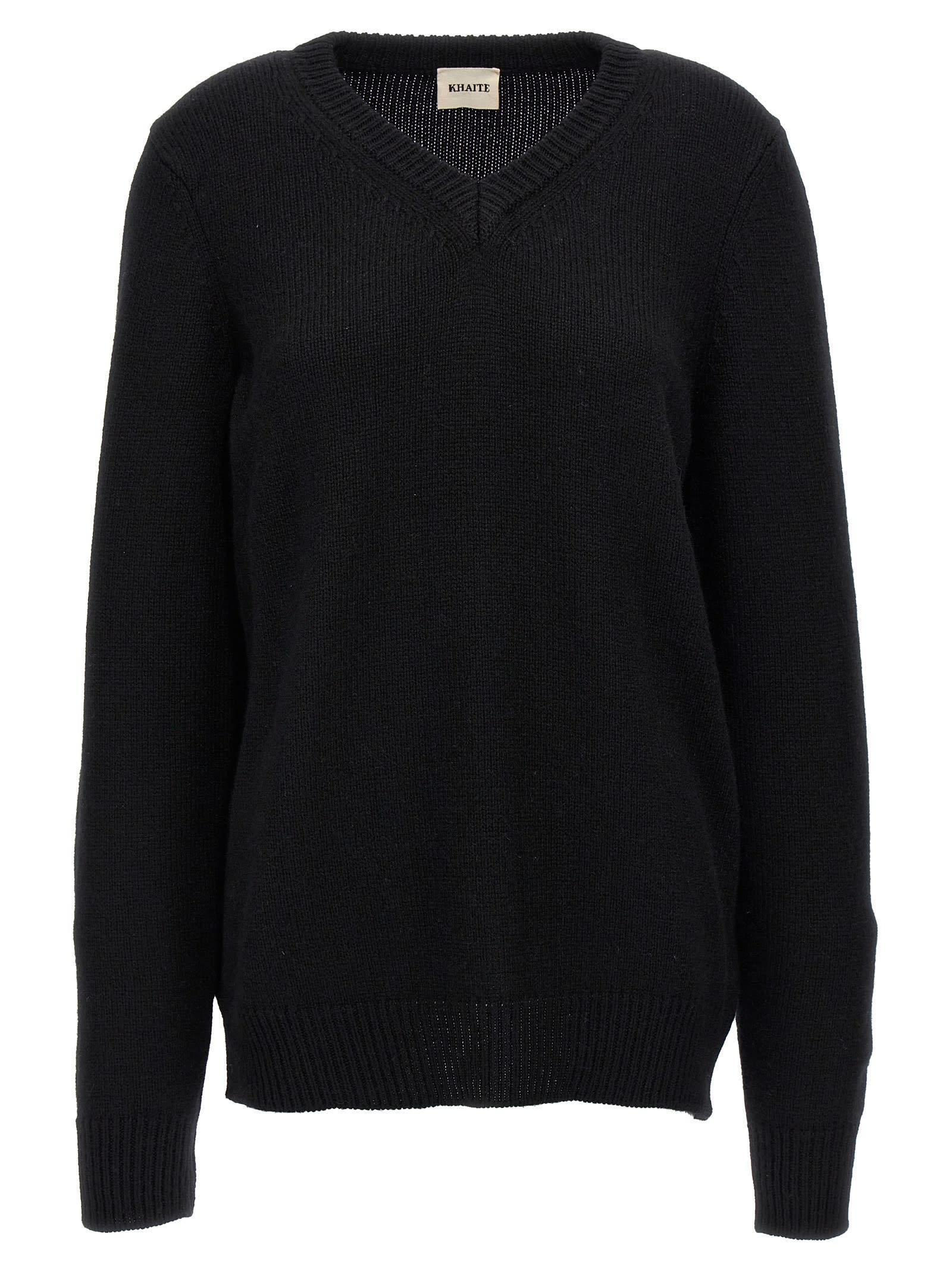 KHAITE Inga Sweater In Black Product Image