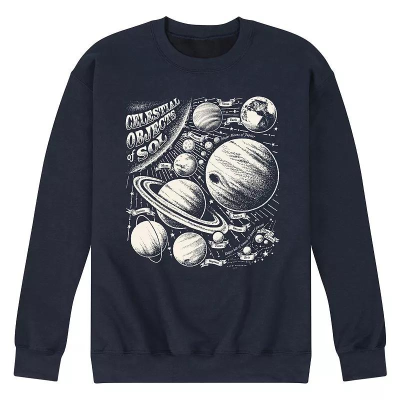 Men's Celestial Objects Fleece Sweatshirt,  Product Image