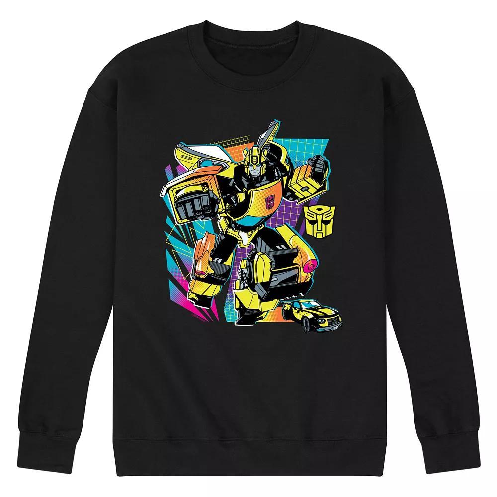 Men's Transformers Bumblebee Fleece Sweatshirt, Size: Medium, Grey Gray Product Image