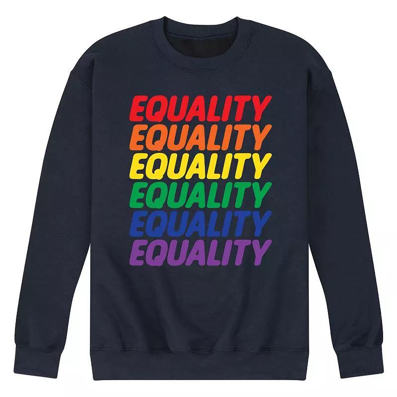 Men's Equality Fleece Sweatshirt, Size: Small, Blue Product Image