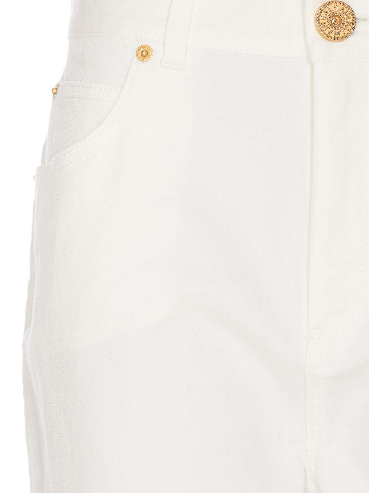 BALMAIN Classic Jeans In White Product Image