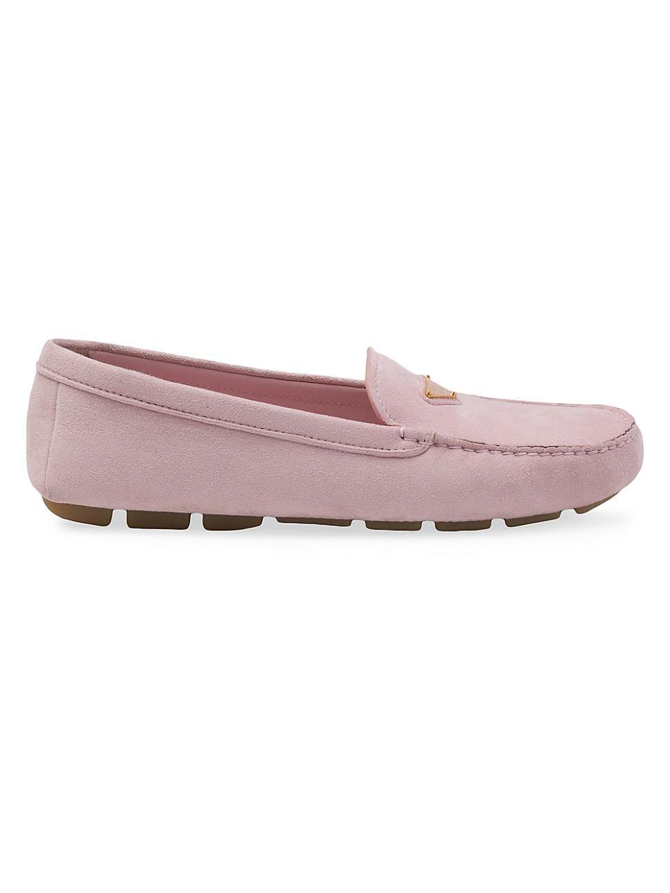 Womens Suede Driving Loafers Product Image