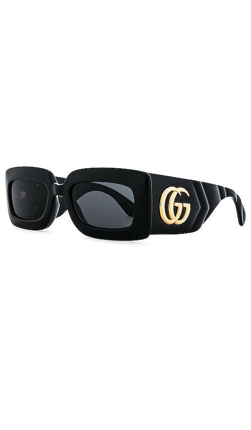 Oversized Rectangular Acetate Sunglasses Product Image