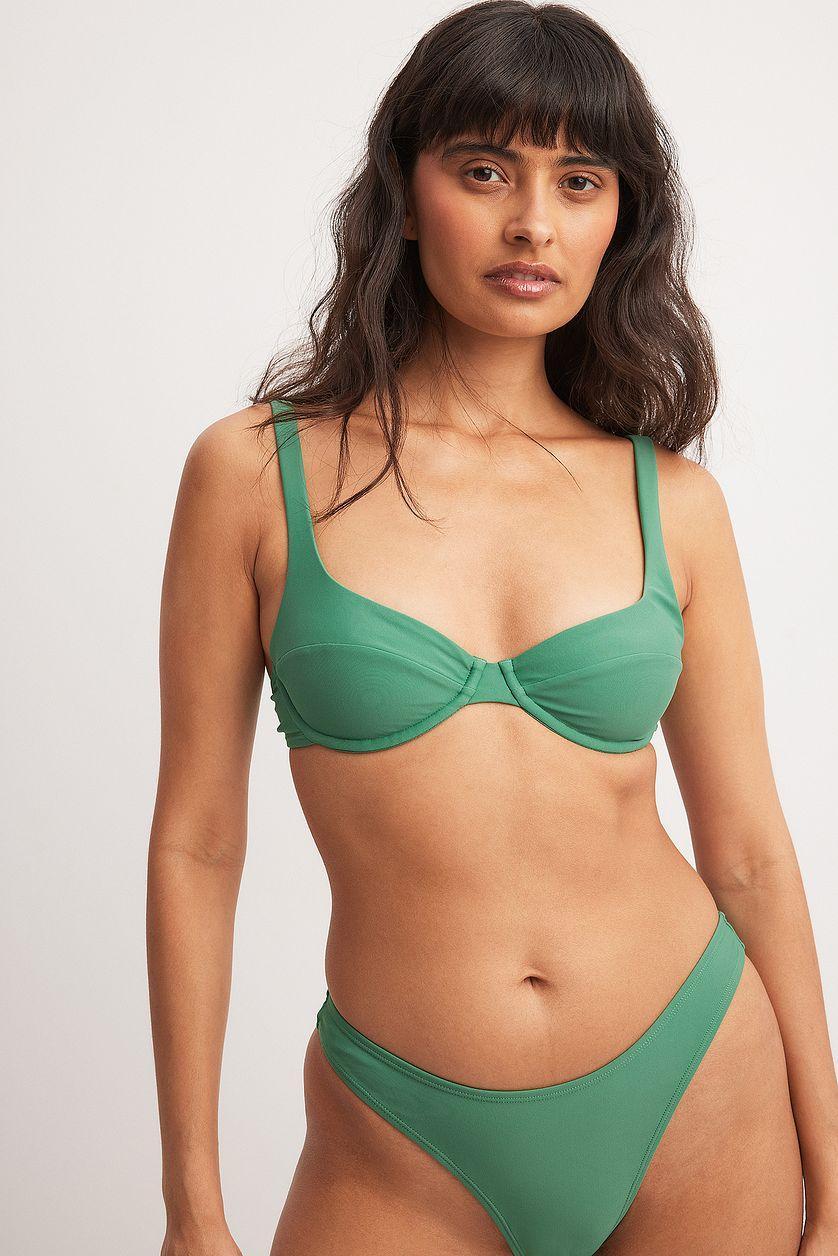 Wide Strap Wire Bikini Bra Product Image